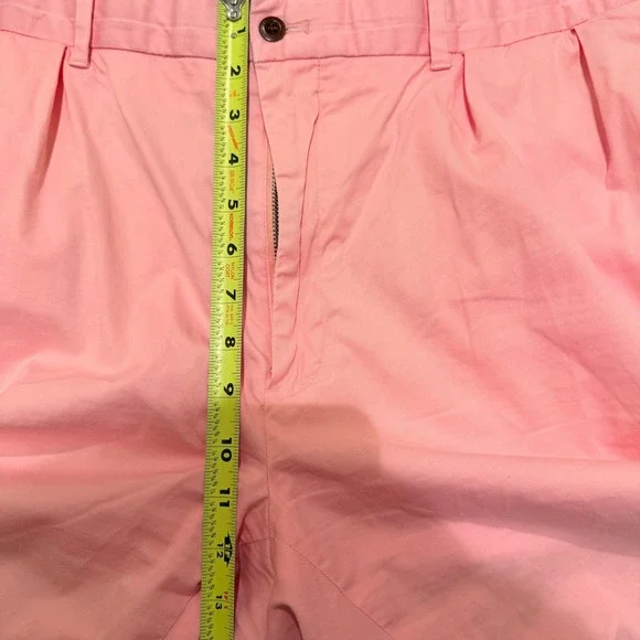 Polo Golf Ralph Lauren Mens 40 Pink Fairway Fit Pleated Cotton Stretch Shorts - Picture 7 of 9